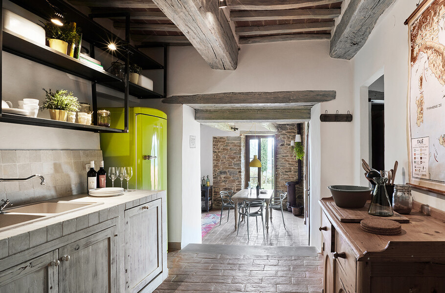Küche im Ferienhaus Arco in Umbrien bei Perugia