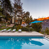 Villa Ponti Bellavista Pool, curved house with flaming mountains