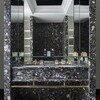 Villa Ottagonale black marble bathroom