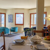 Villa Ponti Bellavista salone 2 from set table to mountain view