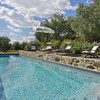 Privater Pool im Garten des Ferienhaus monte cavallo in der Toskana