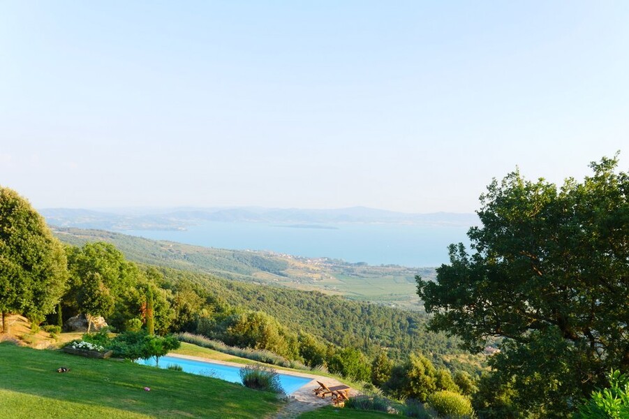 Sommer Ferienhaus im privaten Pool in der Casa Bramasole