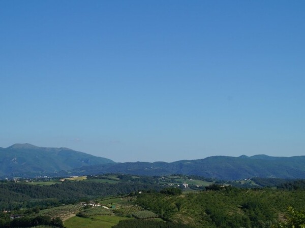 Blick auf die Apenninen von Casa Winther