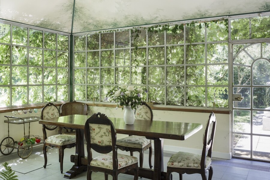 Villa Ottagonale Veranda dining room2