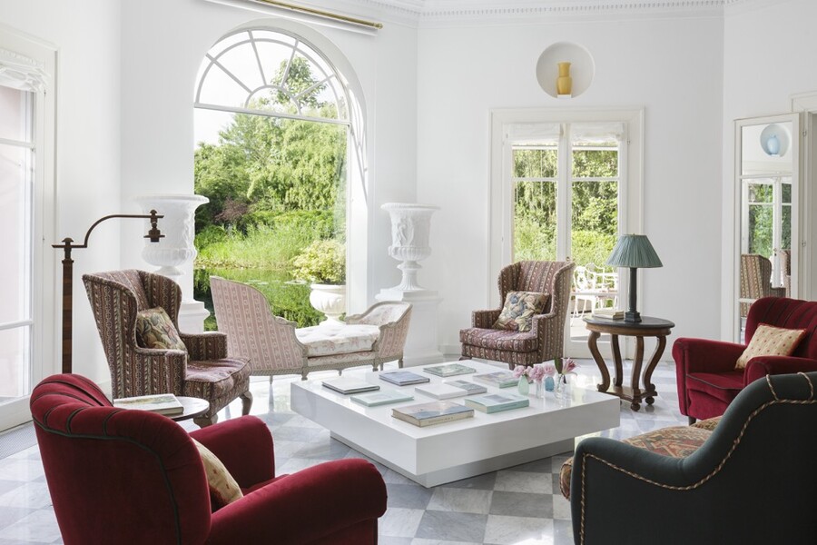 Villa Ottagonale living room2