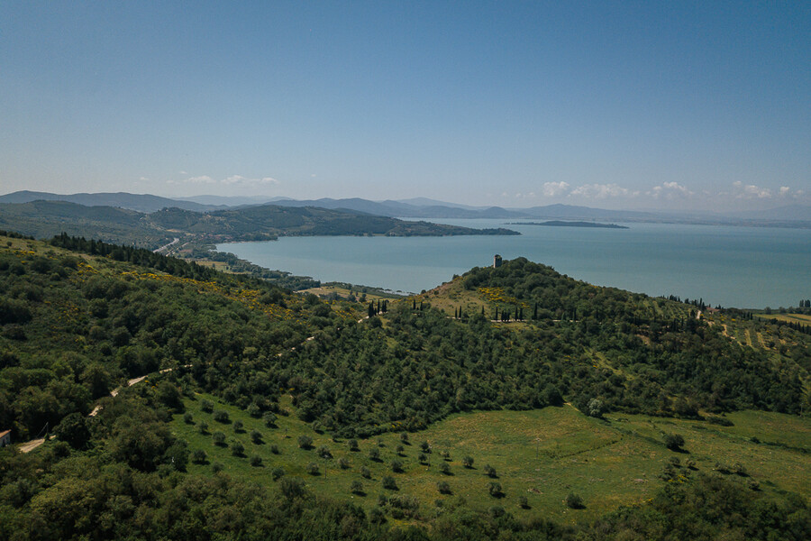 Das Ferienhaus in Umbrien Casa Campori mit dem Trasimenosee