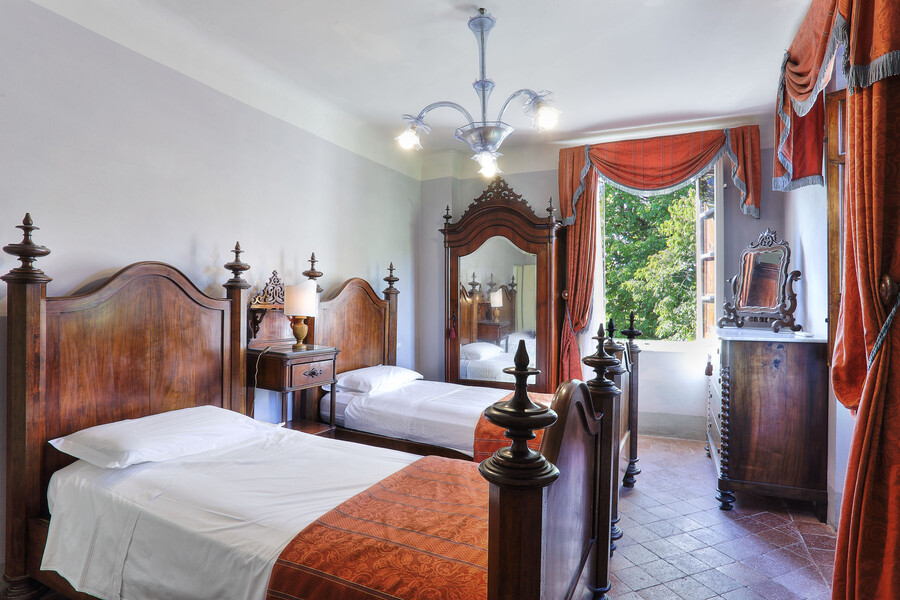 Die Doppelzimmer der Villa Clara eignen sich z.B. bei einem Urlaub mit Kindern