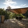 Pergola mit Esstisch des Ferienhaus Villa dell Orso im Piemont