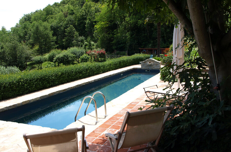 Privater Pool im Ferienhaus im Piemont Cascina delle langhe
