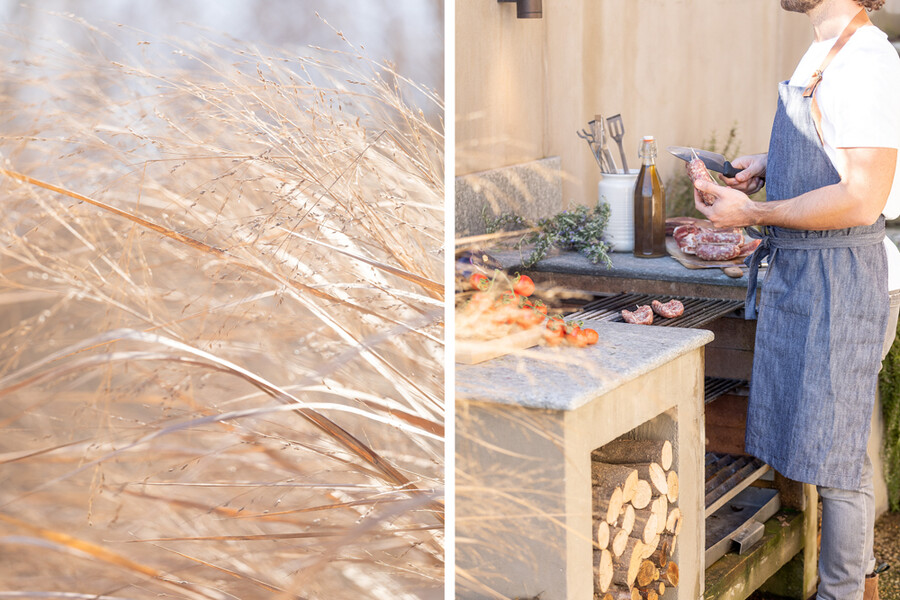 Grillen in der Ferienvilla Casa Moscata im Piemont