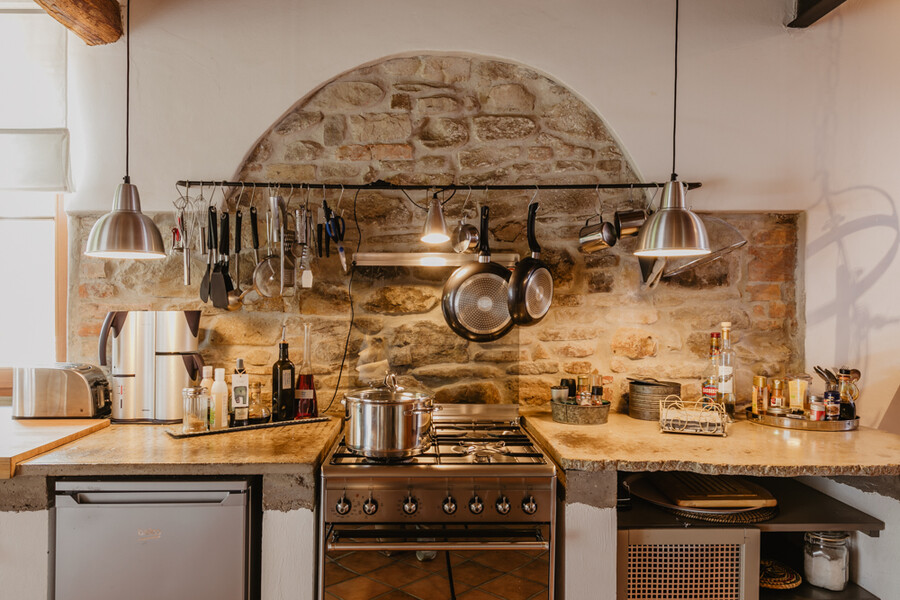 Küche im Feriehaus Casa Sorbolongo in Le Marche