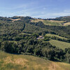 Wälder und Wiesen umgeben das Ferienhaus in Le Marche Casa Fontegenga