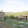 Panoramablick auf das Gelände der Ferienvilla La Maccinaia 