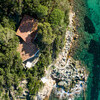 Türkises Meer an der Villa Procchio auf Elba