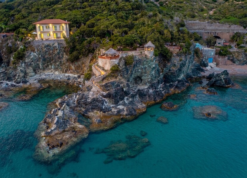 roc villa castiglioncello drone foto.