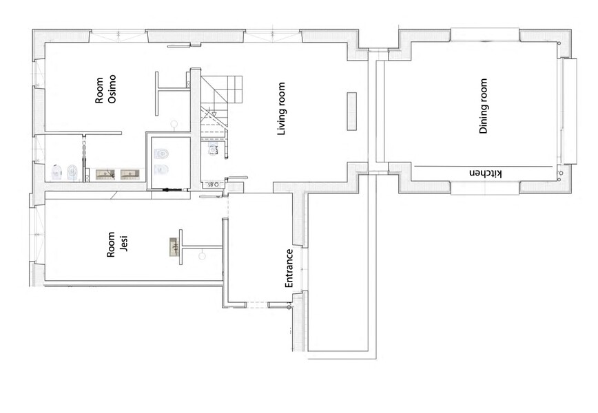 Casale 3 Gelsi Floorplan groundfloor