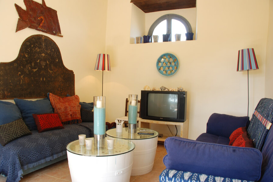 Geschmackvoll eingerichte Zimmer prägen die Atmosphäre der Ferienvilla Le Porciglia